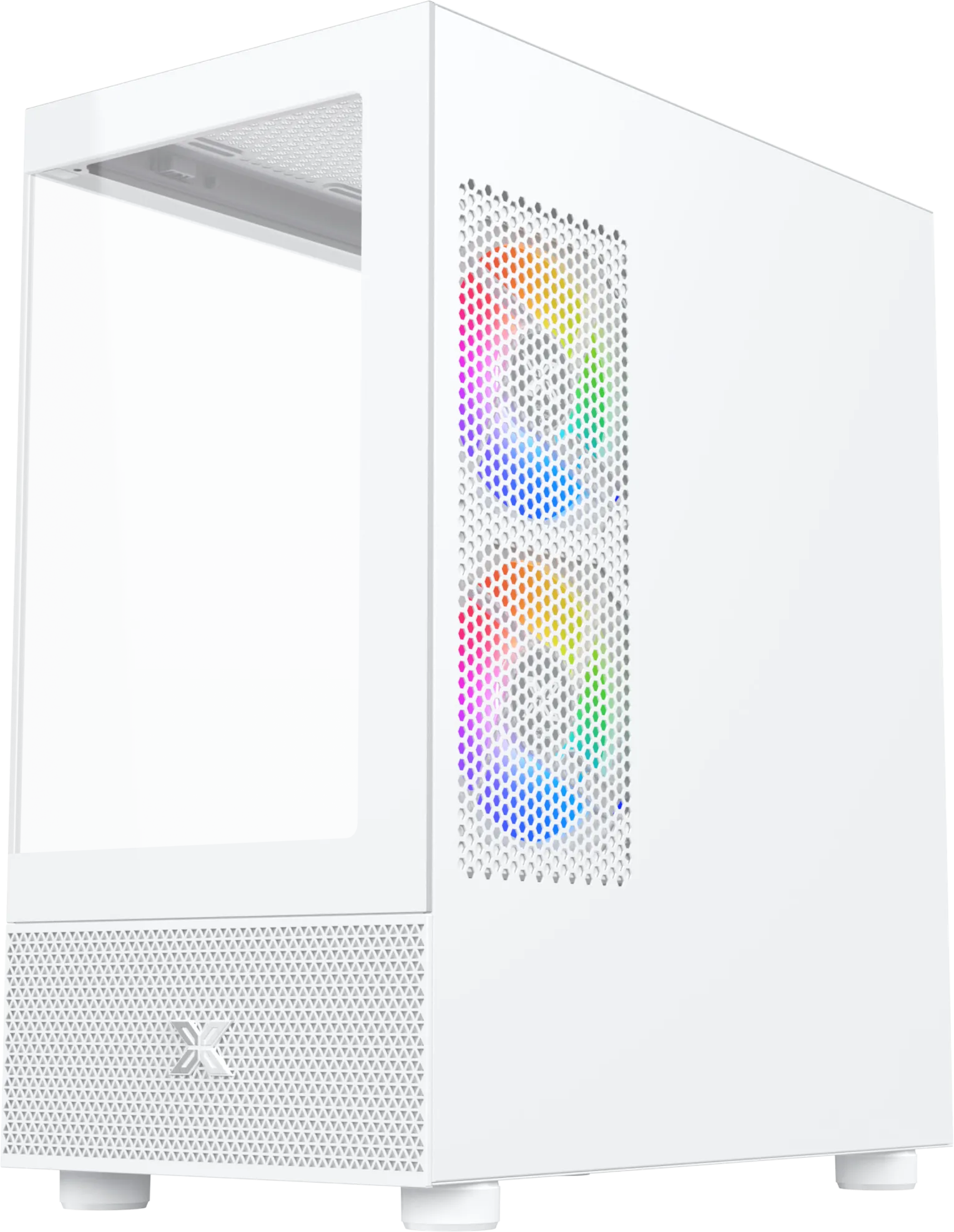 Boitier Micro Tour ATX Xigmatek Alphard M RGB avec panneaux vitrés (Blanc)