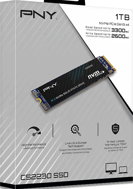 Disque SSD PNY CS2230 1To  - NVMe M.2 Type 2280