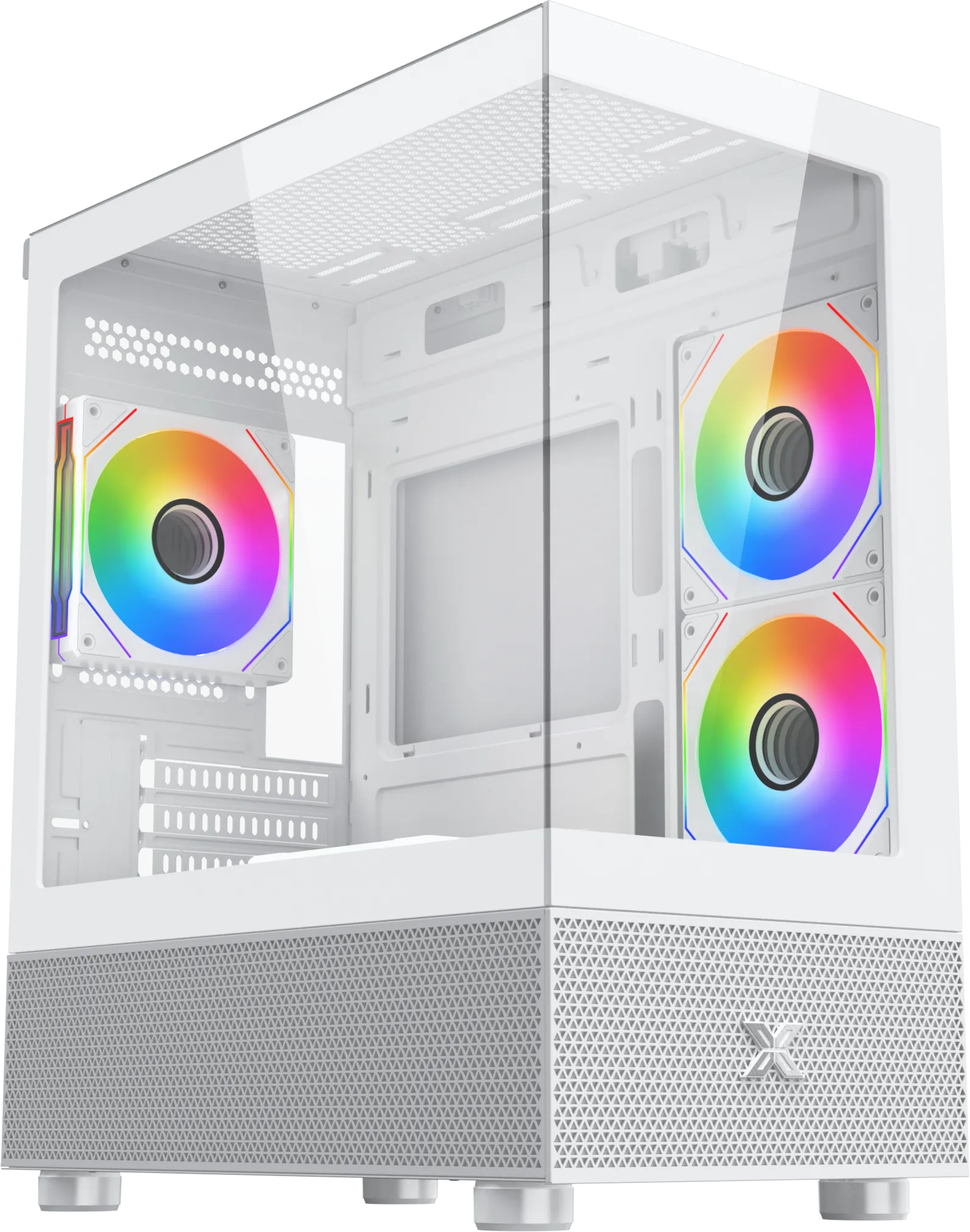 Boitier Micro Tour ATX Xigmatek Alphard M RGB avec panneaux vitrés (Blanc)