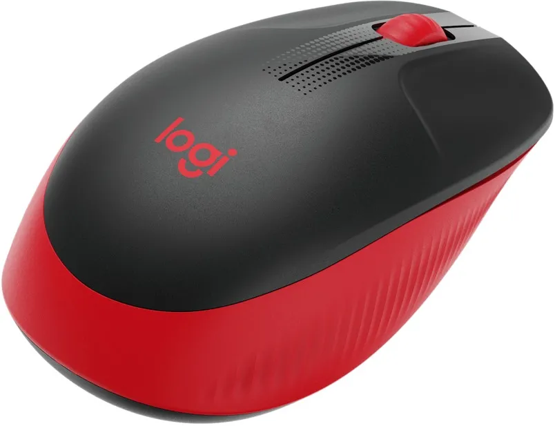 Souris sans fil Logitech M190 (Noir/Rouge)