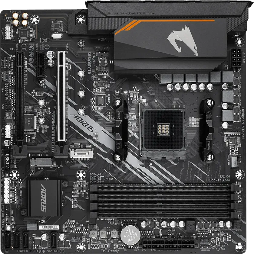 Carte Mère Gigabyte B550M Aorus Elite (AM4) Micro ATX