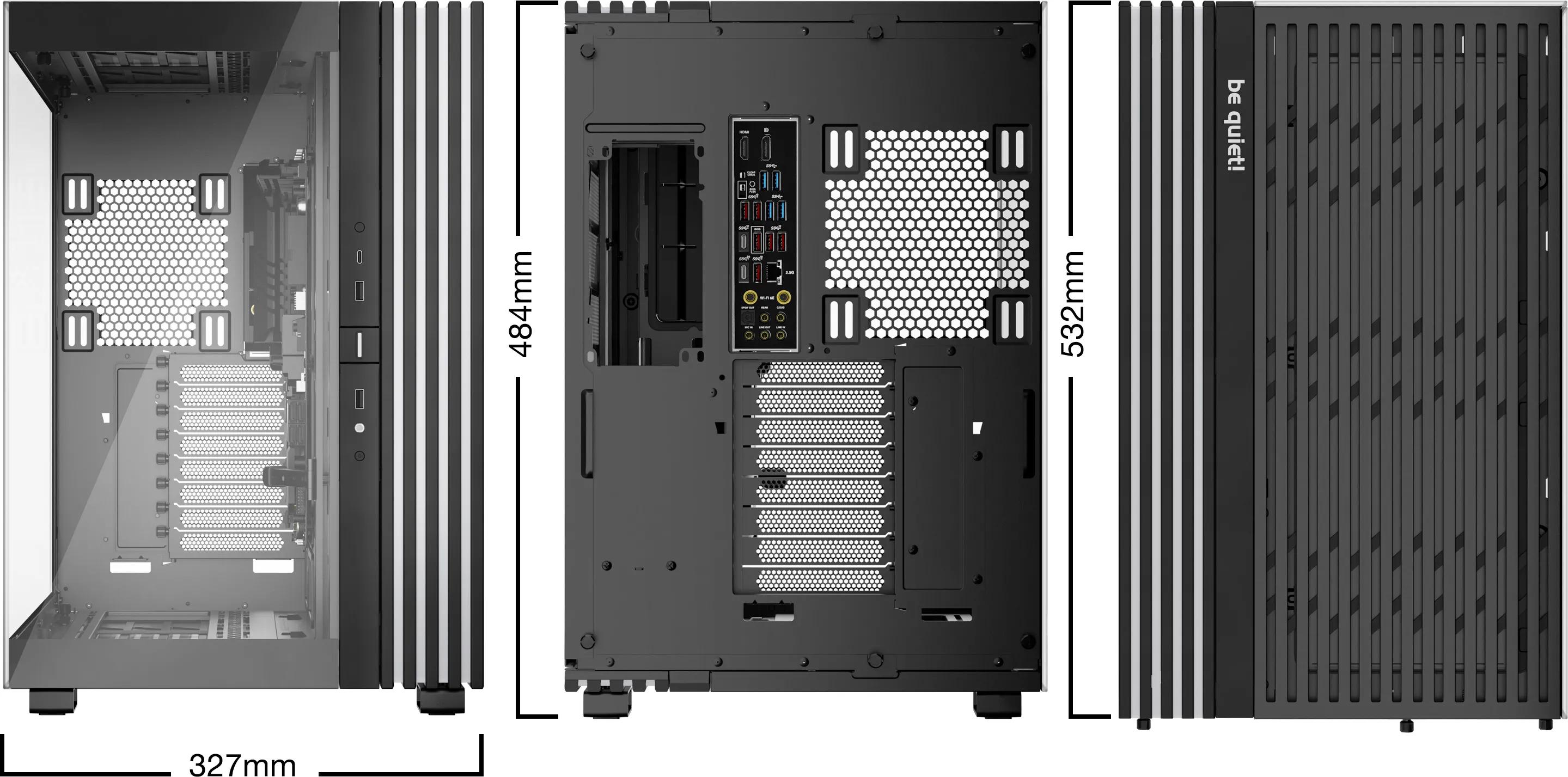 Boitier Grand Tour E-ATX be quiet! Light Base 900 DX RGB avec panneaux vitrés (Noir)