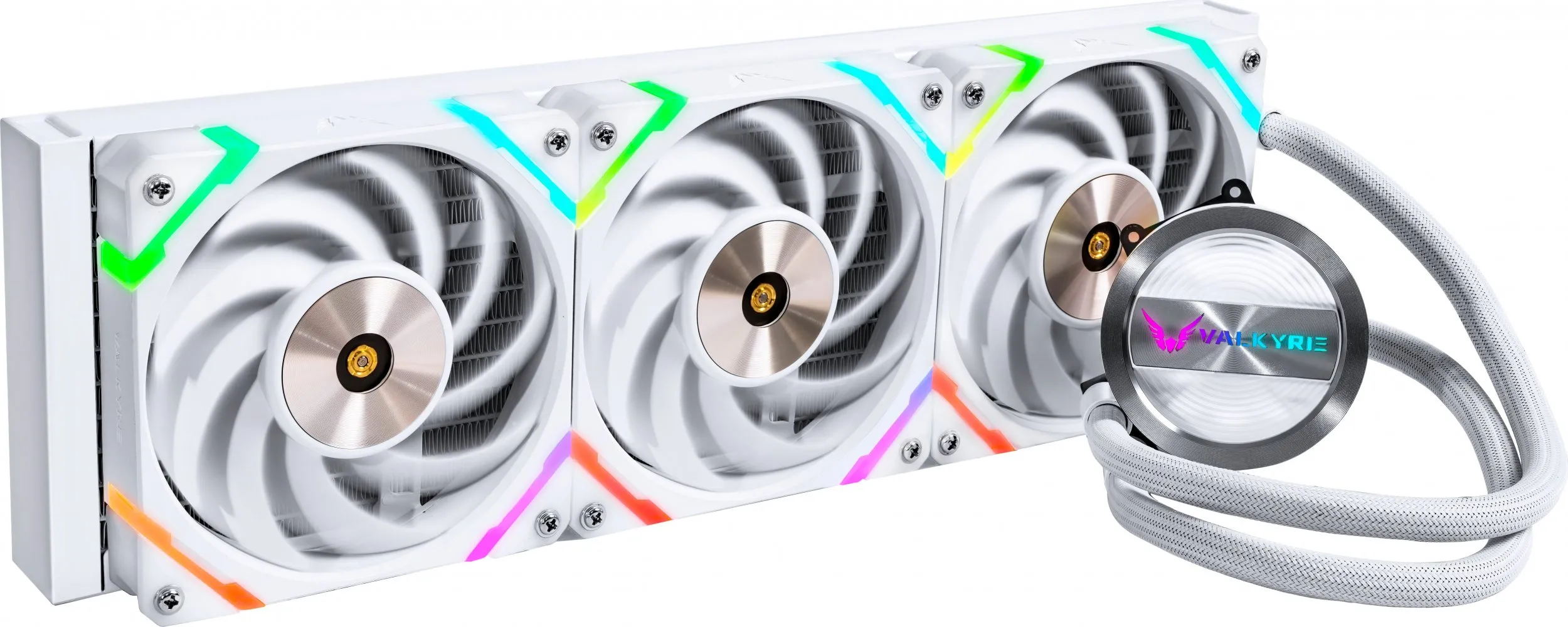 Kit Watercooling AIO Valkyrie Dragonfang RGB - 360mm (Blanc)