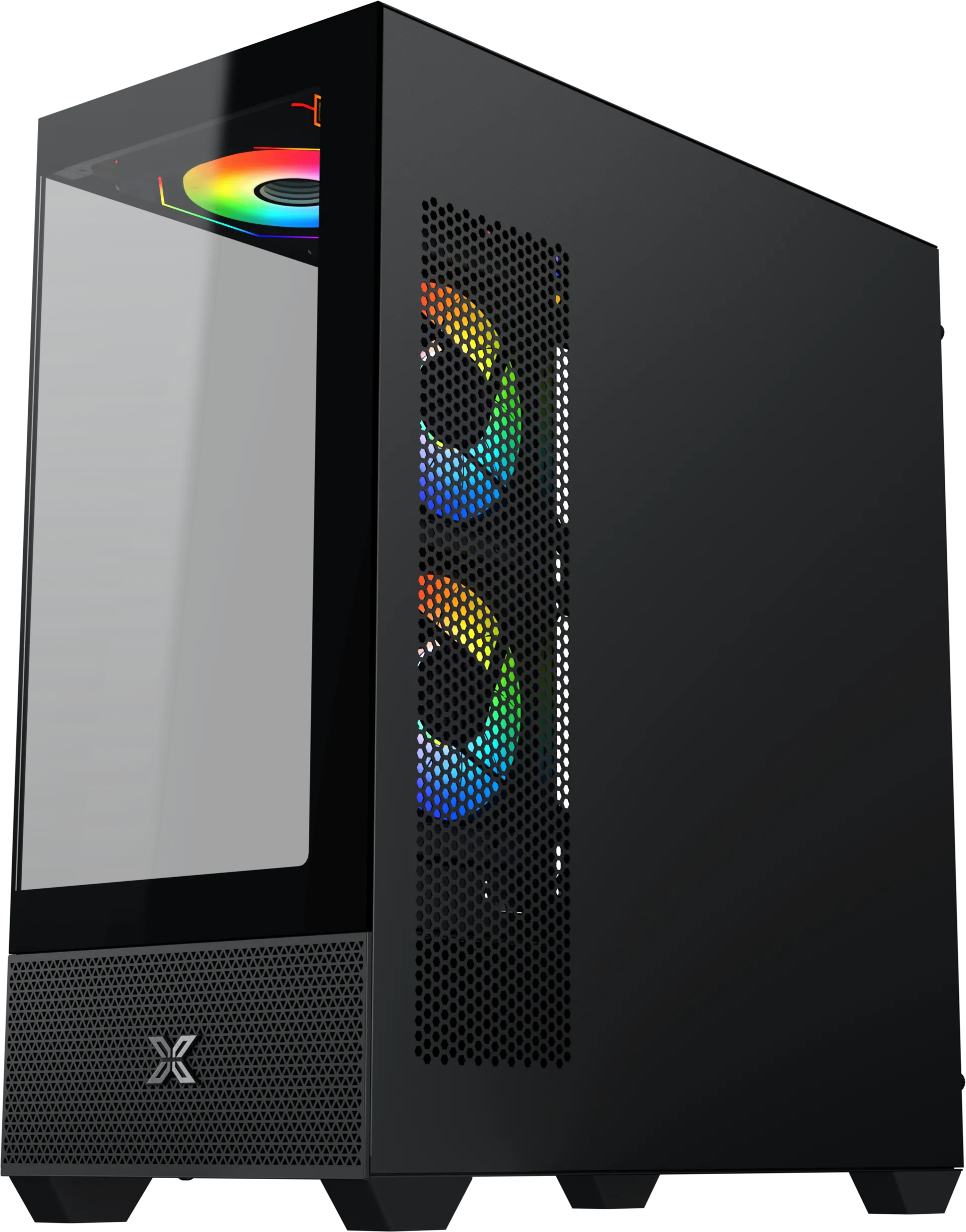 Boitier Moyen Tour ATX Xigmatek Alphard RGB avec panneau vitré (Noir)