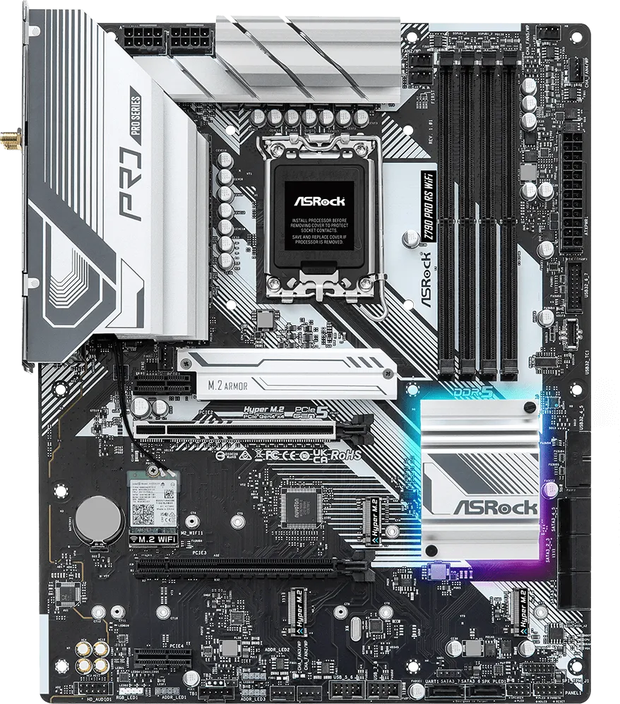 Carte Mère ASRock Z790 Pro RS WiFi DDR5 (Intel LGA 1700)