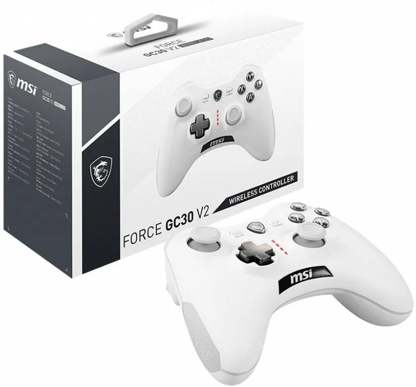 Manette de jeu sans fil MSI Force GC30 (Blanc)