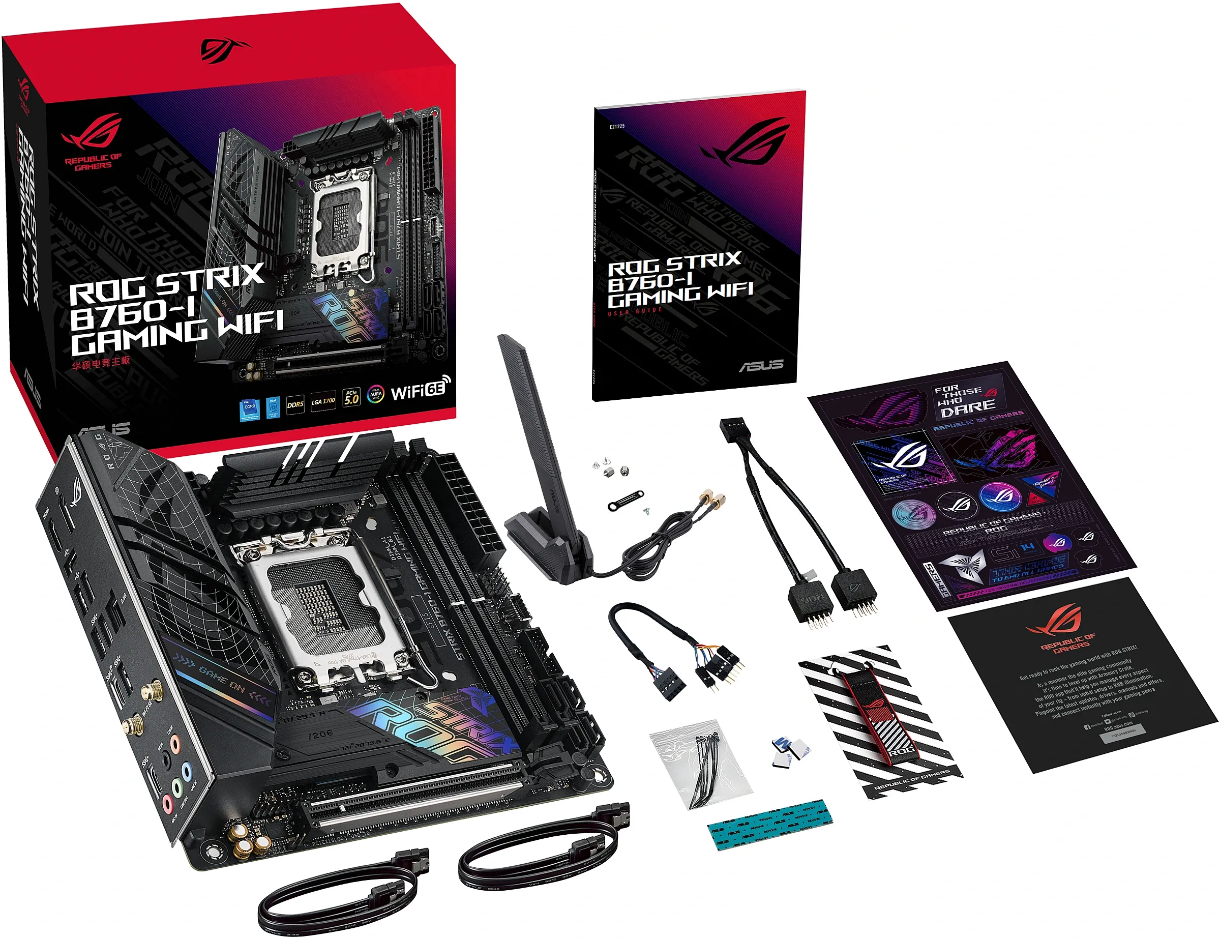 Carte Mère Asus Rog Strix B760-I Gaming WiFi DDR5 (Intel LGA 1700) Mini ITX