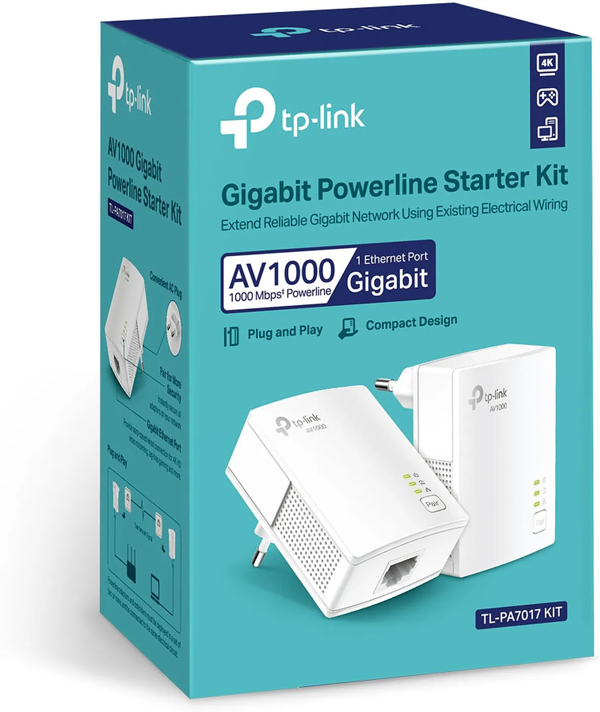 Kit 2x Adaptateurs CPL TP-Link TL-PA7017 (AV1000)