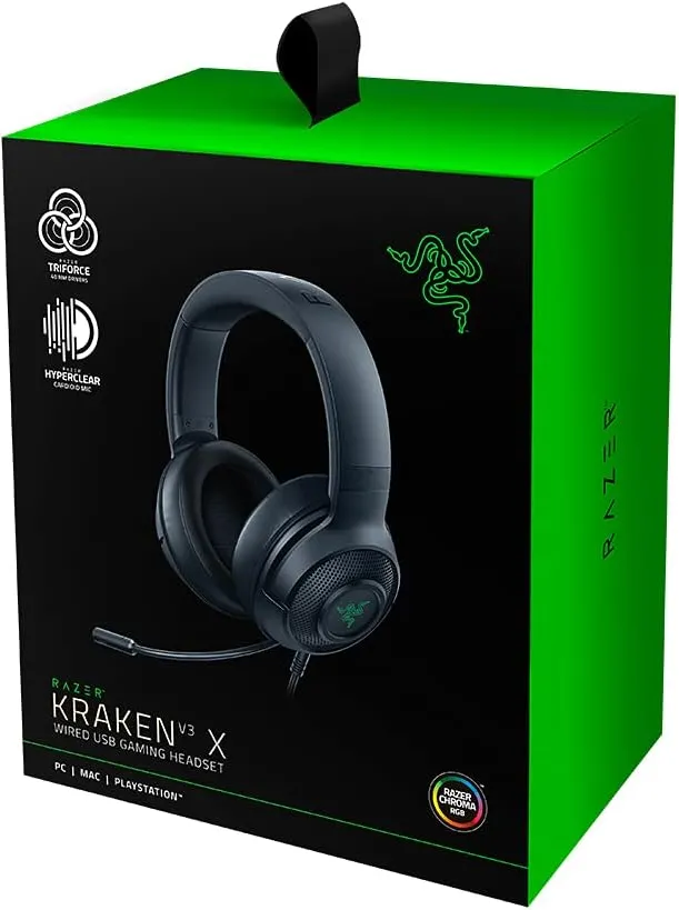 Casque Micro Razer Kraken V3 X (Noir)