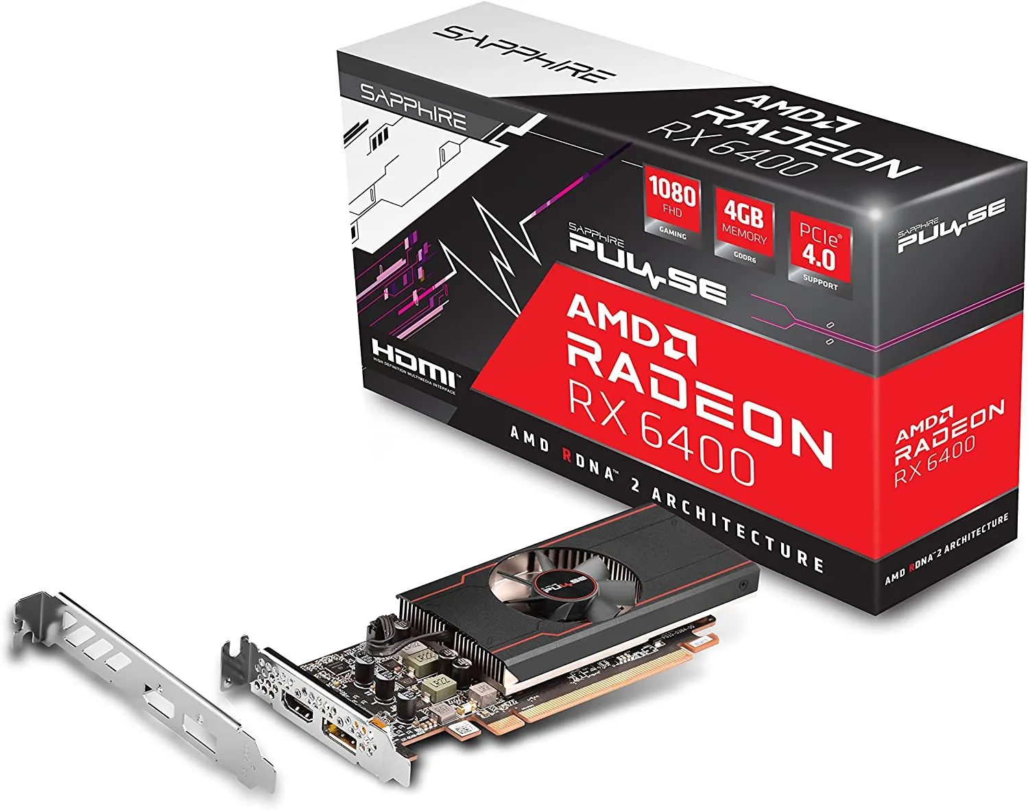 Carte Graphique AMD Sapphire Radeon RX 6400 Pulse 4Go