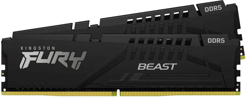 Kit Barrettes mémoire 32Go (2x16Go) DIMM DDR5 Kingston Fury Beast  5600MHz CL36 (Noir)