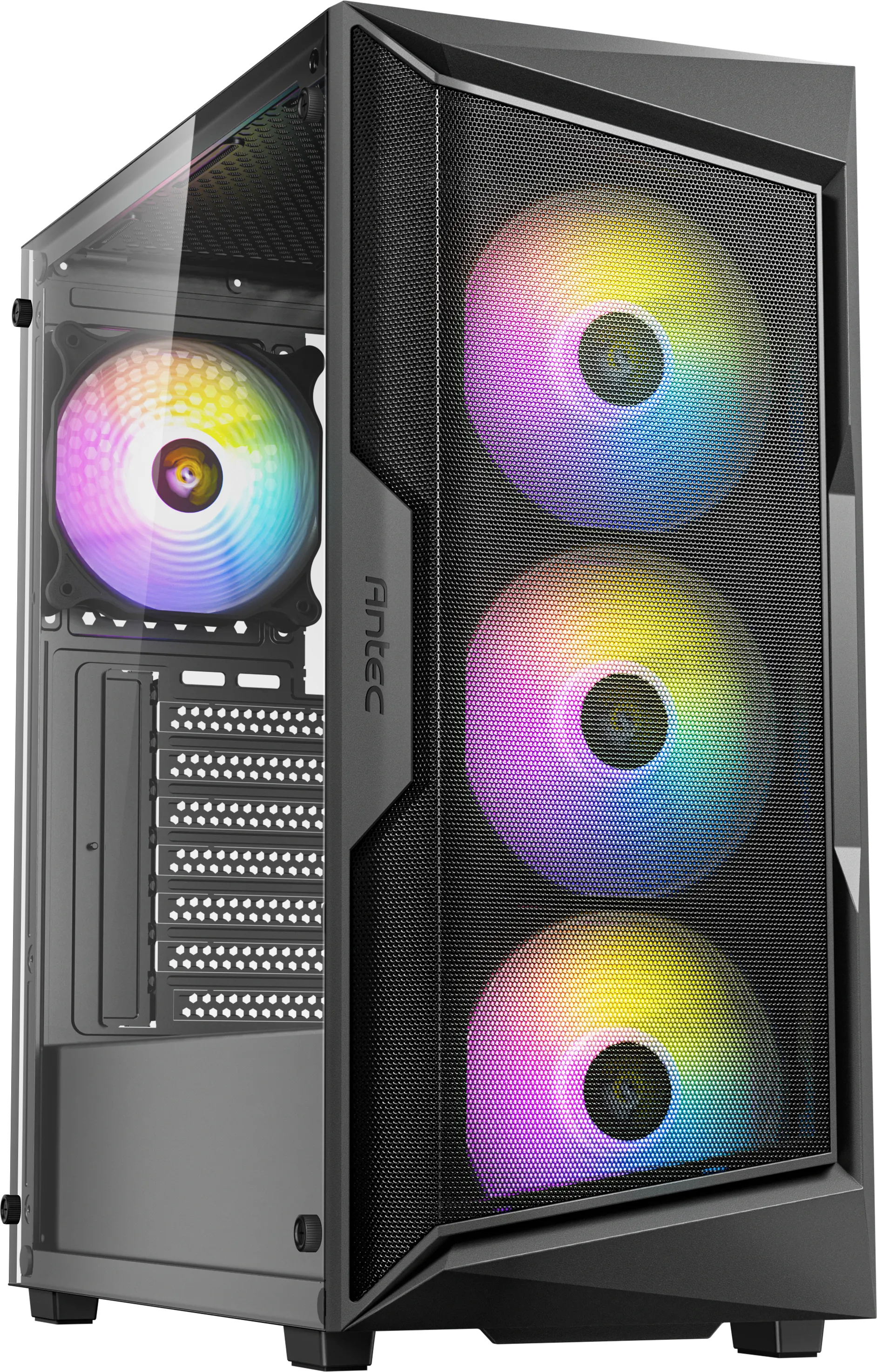 Boitier Moyen Tour ATX Antec AX61 Elite RGB avec panneau vitré (Noir)