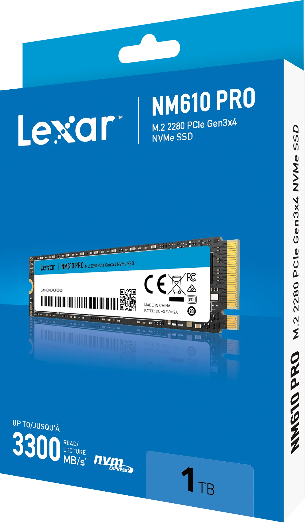 Disque SSD Lexar NM610 Pro 1To  - NVMe M.2 Type 2280