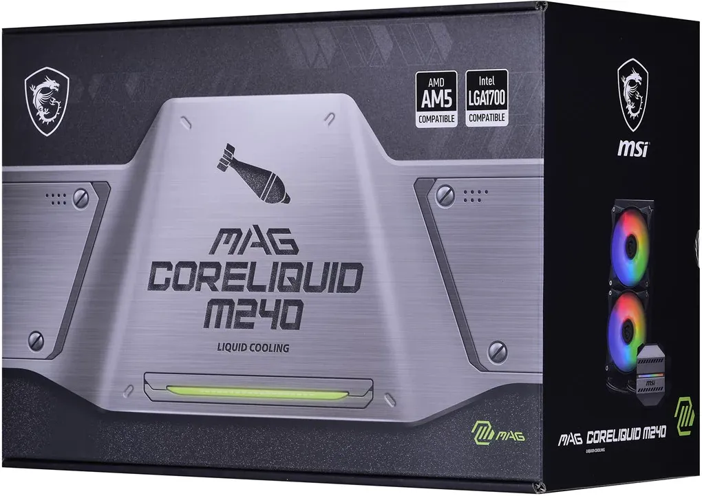 Kit Watercooling AIO MSI Mag CoreLiquid M RGB - 240mm (Noir)