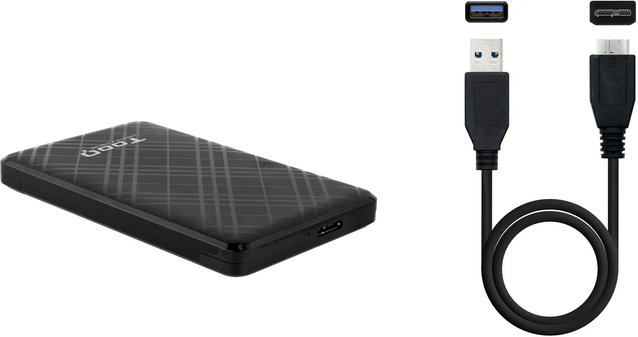 Boitier externe USB 3.1 TooQ TQE-2500 - S-ATA 2,5" (Noir)