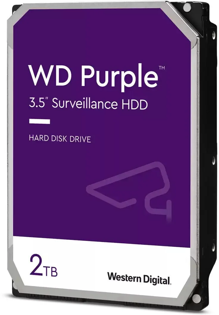 Disque Dur 3,5" Western Digital Purple Surveillance 2To  - S-ATA 64Mo