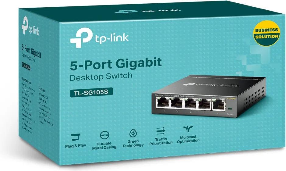 Switch réseau ethernet Gigabit TP-Link TL-SG105S - 5 ports