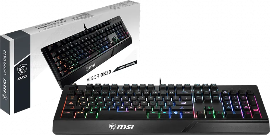 Clavier Gamer MSI Vigor GK20 RGB (Noir)