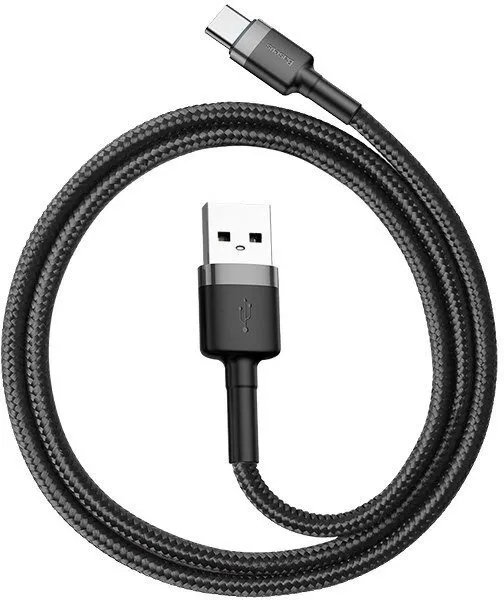 Câble Baseus Cafule USB Type A - Type C M/M 50cm (Noir/Gris)