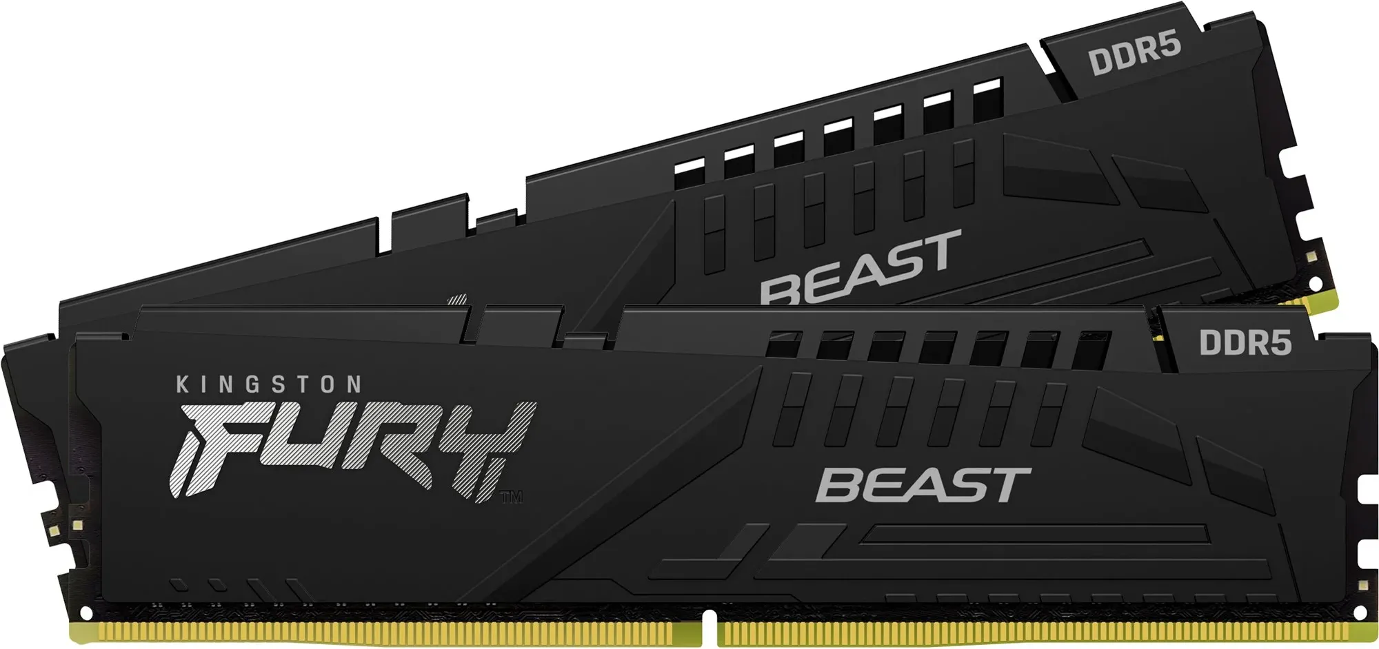 Kit Barrettes mémoire 16Go (2x8Go) DIMM DDR5 Kingston Fury Beast 5600MHz (Noir)