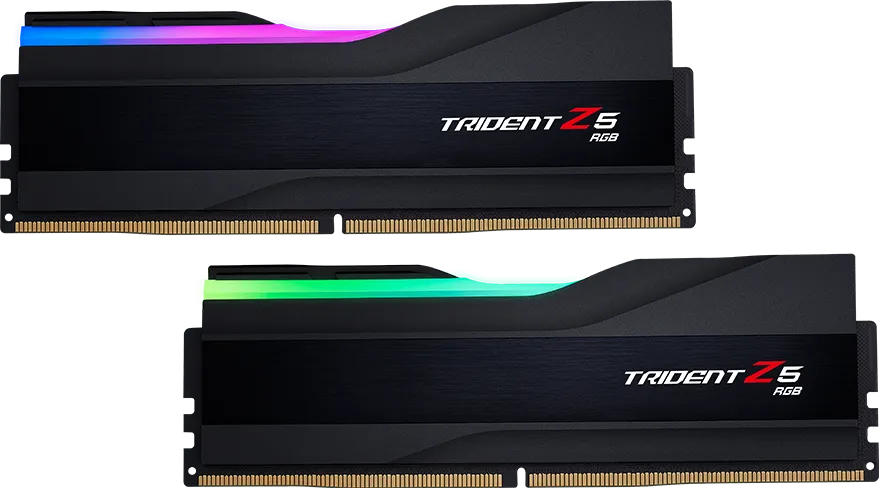 Kit Barrettes mémoire 32Go (2x16Go) DIMM DDR5 G.Skill Trident Z5 RGB  6000MHz (Noir) CL36