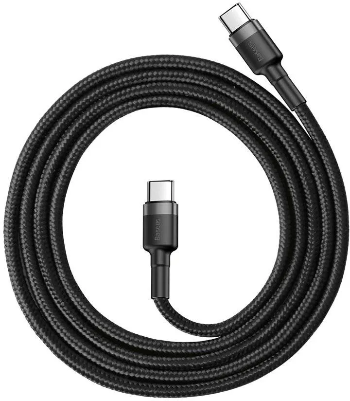 Câble Baseus Cafule USB Type C M/M 1m (Noir/Gris)