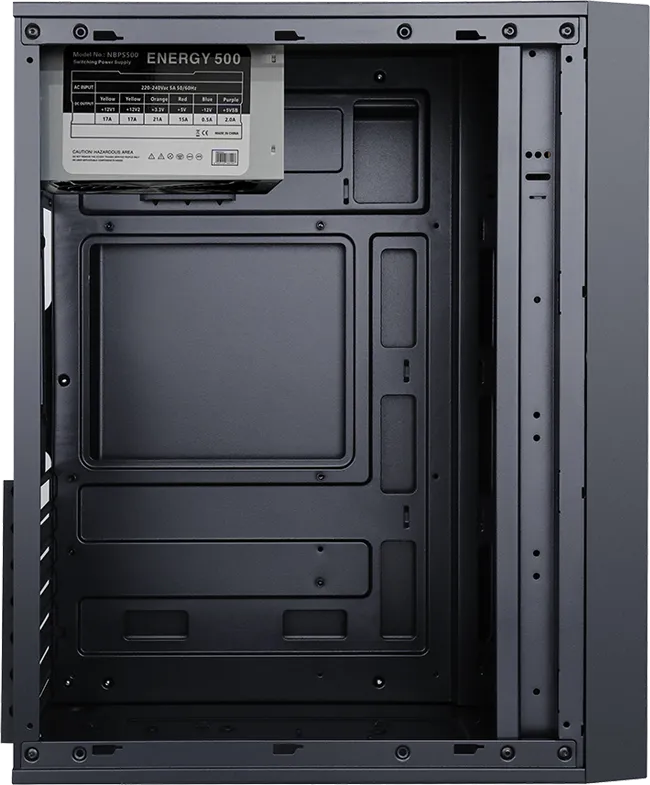 Boitier Moyen Tour ATX iTek Winco VM + alimentation 500W (Noir)