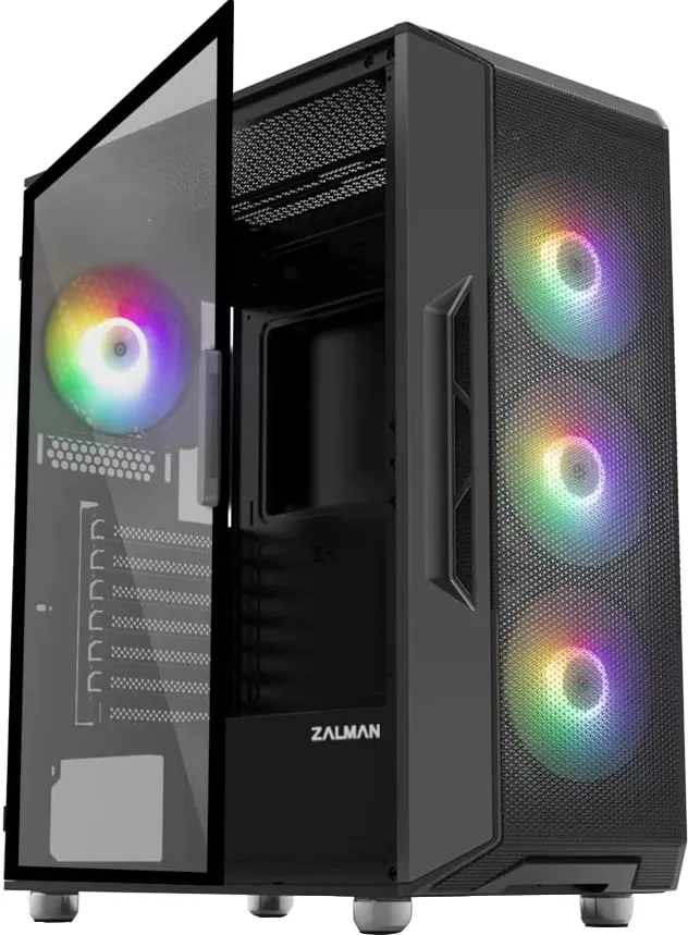 Boitier Moyen Tour ATX Zalman I3 Neo RGB avec panneau vitré (Noir)