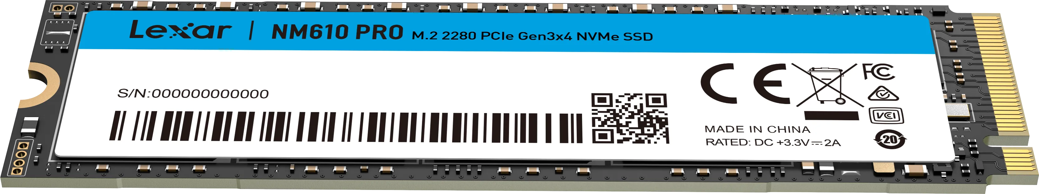Disque SSD Lexar NM610 Pro 1To  - NVMe M.2 Type 2280
