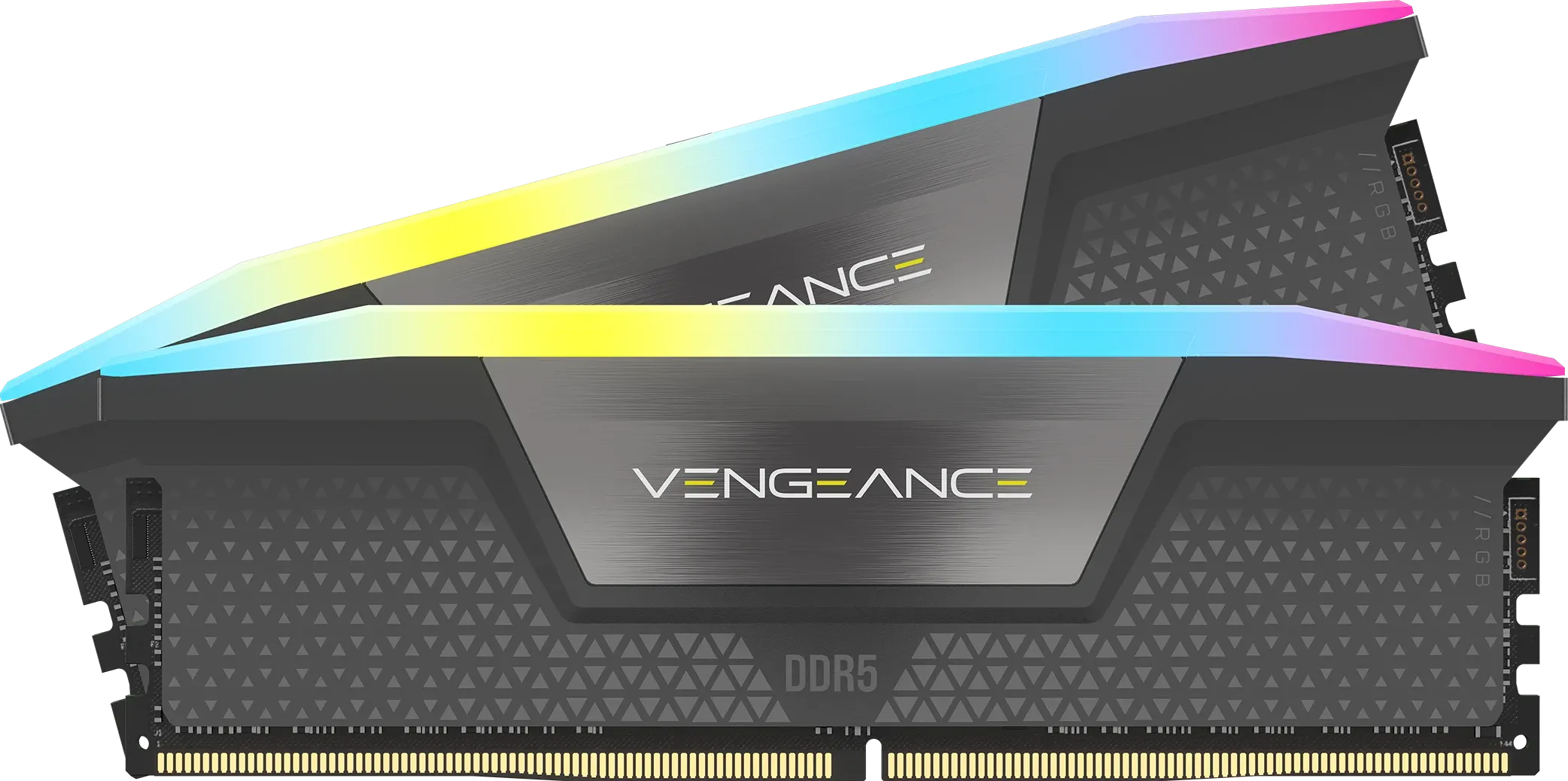 Kit Barrettes mémoire 32Go (2x16Go) DIMM DDR5 Corsair Vengeance RGB  5200MHz CL40 (Noir)
