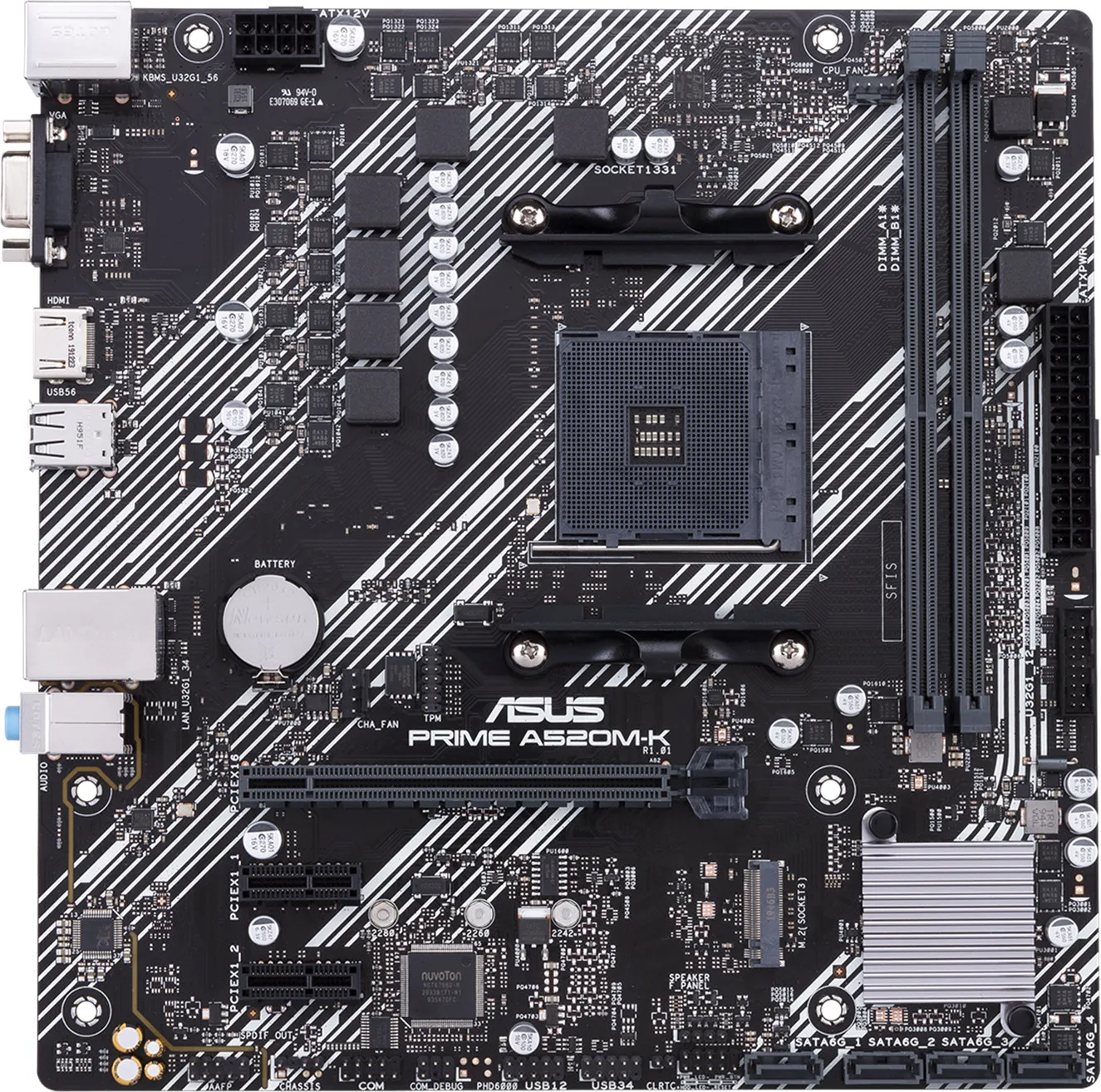 Carte Mère Asus Prime A520M-K (AM4) Micro-ATX