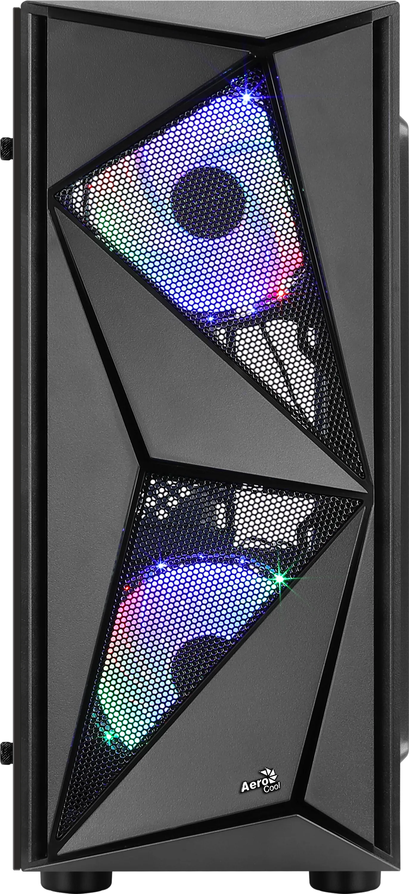Boitier Moyen Tour ATX AeroCool Glider Tempered Glass RGB avec panneau vitré (Noir)