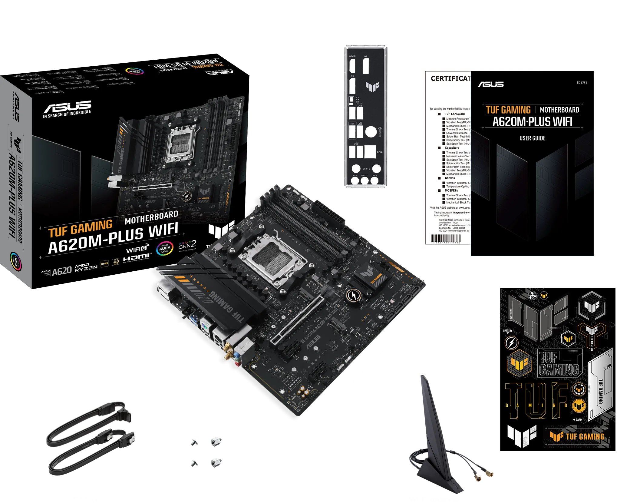 Carte Mère Asus Tuf Gaming A620M-Plus WiFi (AM5) Micro ATX