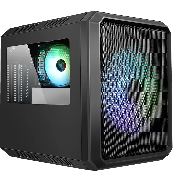 Boitier Cube Micro ATX iTek QBO 8 Evo RGB avec fenêtre (Noir)