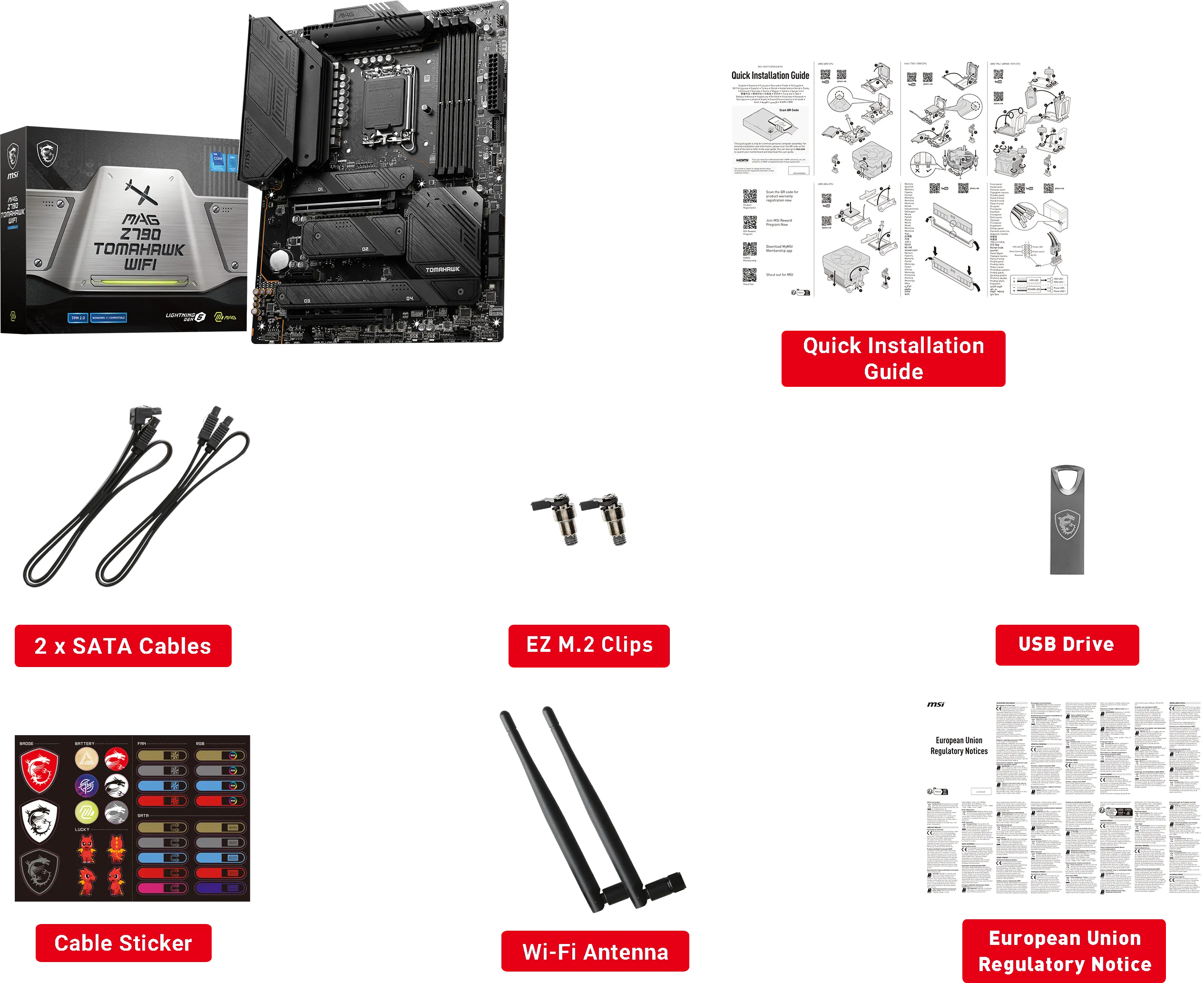 Carte Mère MSI Mag Z790 Tomahawk WiFi DDR5 (Intel LGA 1700)