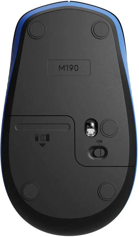 Souris sans fil Logitech M190 (Noir/Bleu)