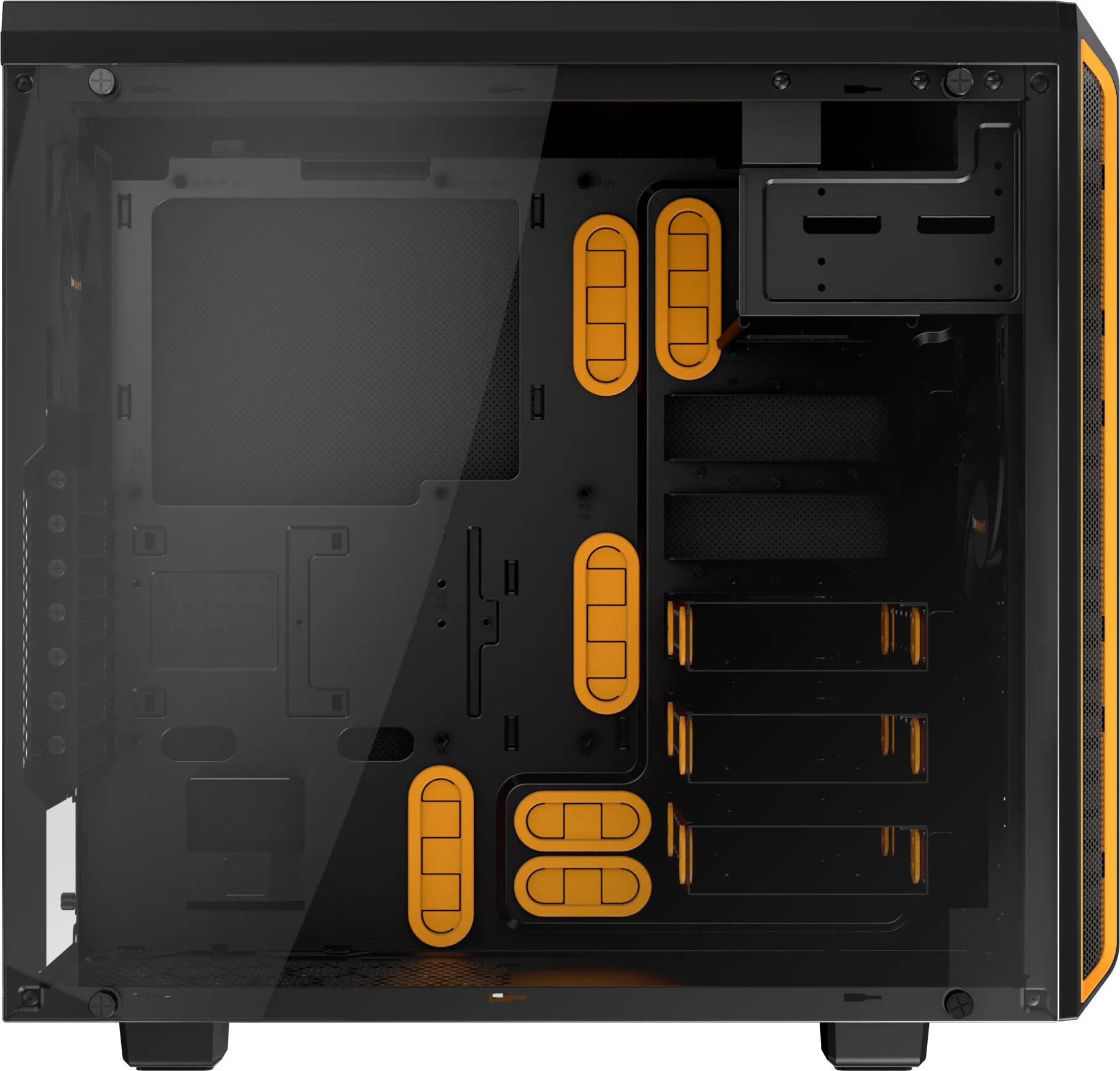 Panneau latéral vitré teinté be quiet! pour Pure Base 600 (Transparent Noir)