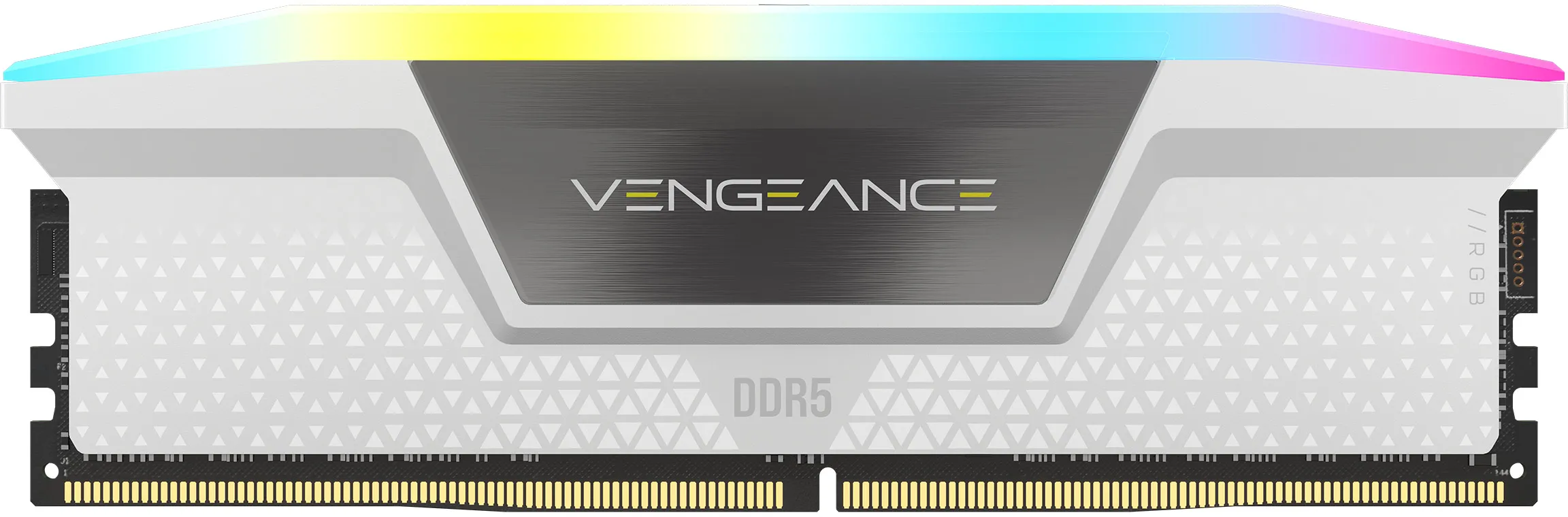 Kit Barrettes mémoire 32Go (2x16Go) DIMM DDR5 Corsair Vengeance RGB  5200MHz (Blanc) CL40