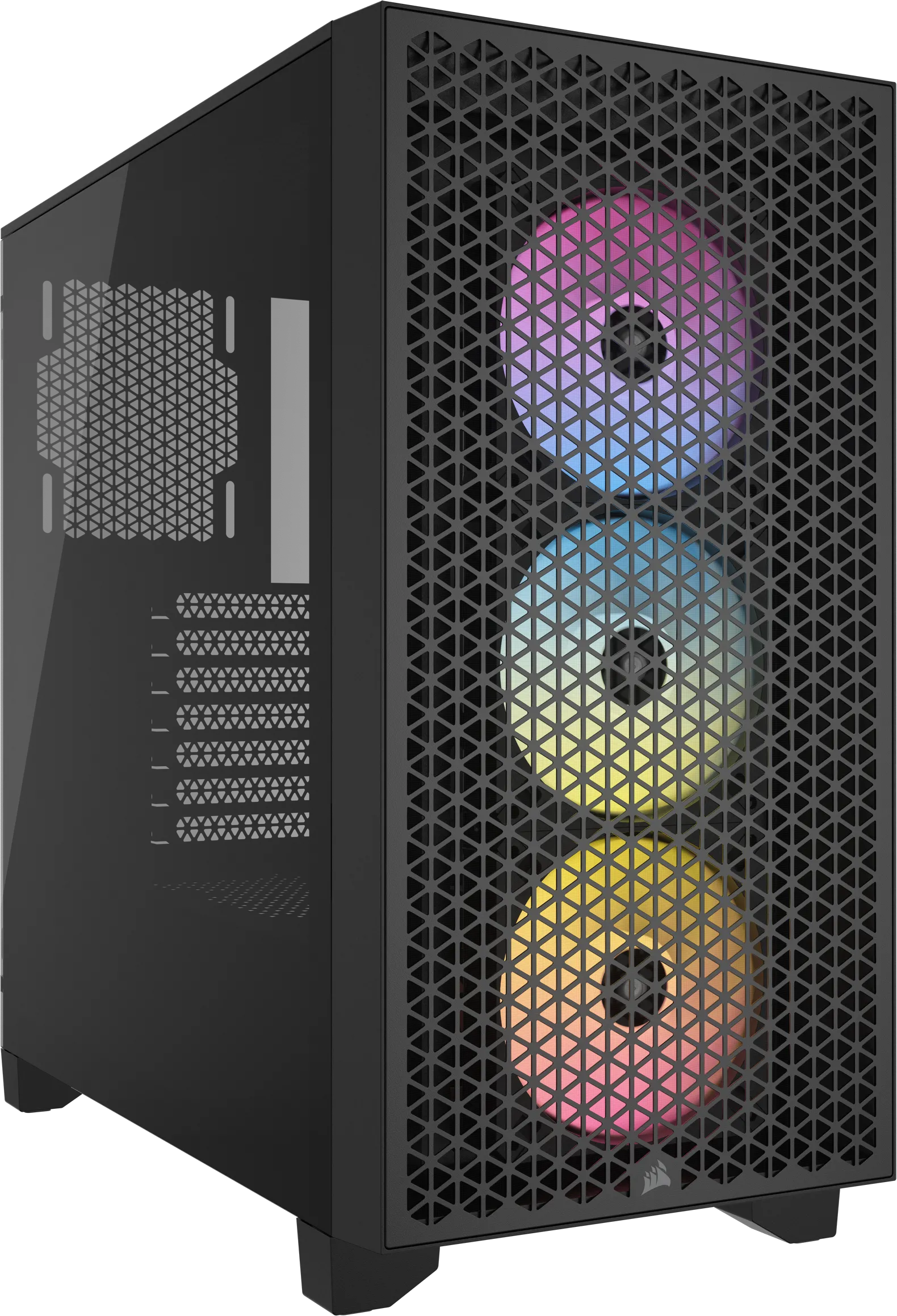 Boitier Moyen Tour ATX Corsair 3000D Airflow RGB avec panneaux vitrés (Noir)