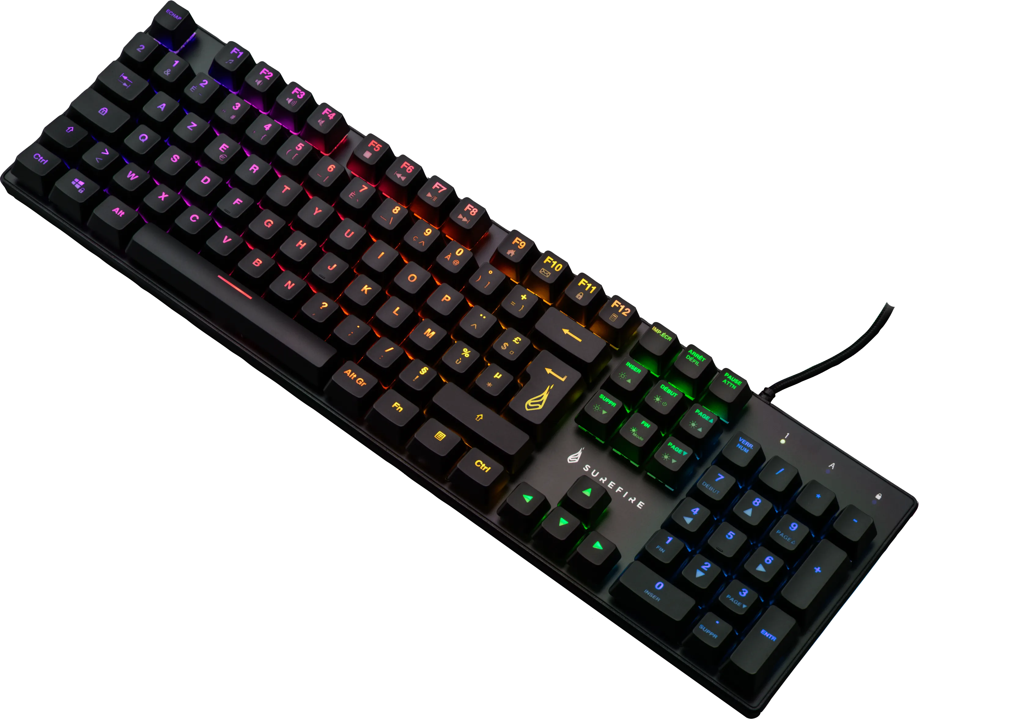 Clavier Gamer mécanique Verbatim SureFire KingPin M2 RGB (Noir)