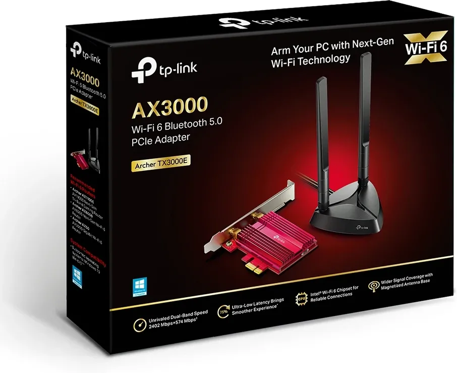 Carte réseau PCI-Express TP-Link Archer TX3000E Wi-Fi 6/BT5.0
