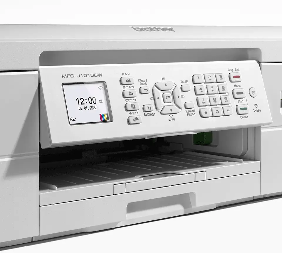 Imprimante Multifonction 4en1 Brother Gamme Mini MFC-J1010DW (Blanc)