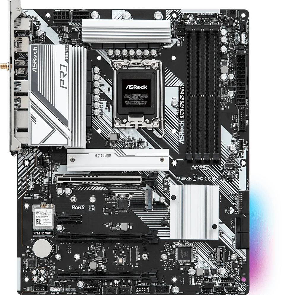 Carte Mère ASRock B760 Pro RS WiFi DDR5 (Intel LGA 1700)