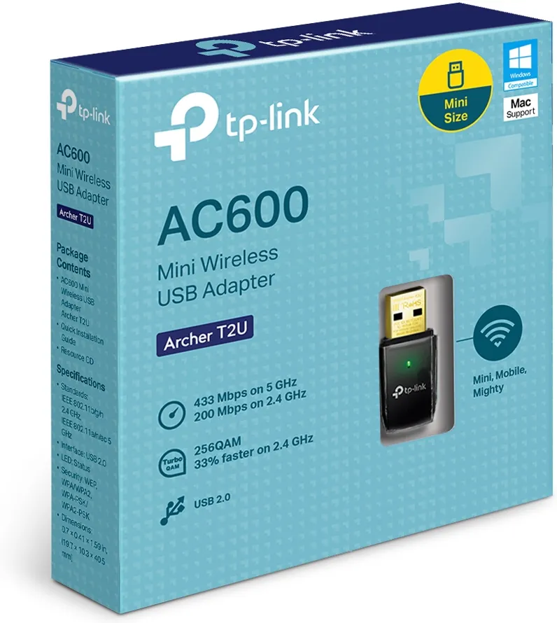 Carte Réseau USB WiFi TP-Link Archer T2U (600N)