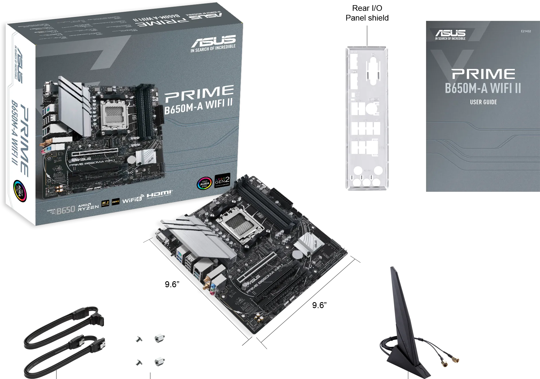 Carte Mère Asus Prime B650M-A WiFi II (AM5) Micro ATX
