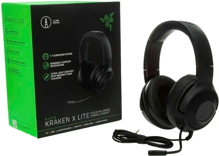 Casque Micro Razer Kraken X Lite 7.1 (Noir)