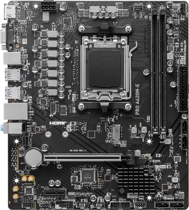 Carte Mère MSI Pro A620M-E (AM5) Micro ATX