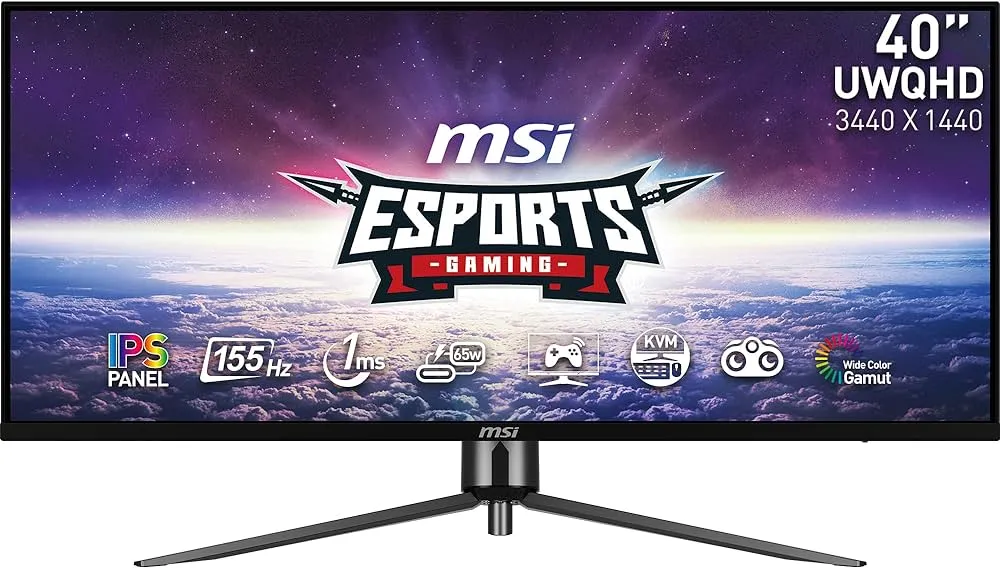 Ecran 40" MSI Mag 401QR 4K Ultra HD 155Hz (Noir)