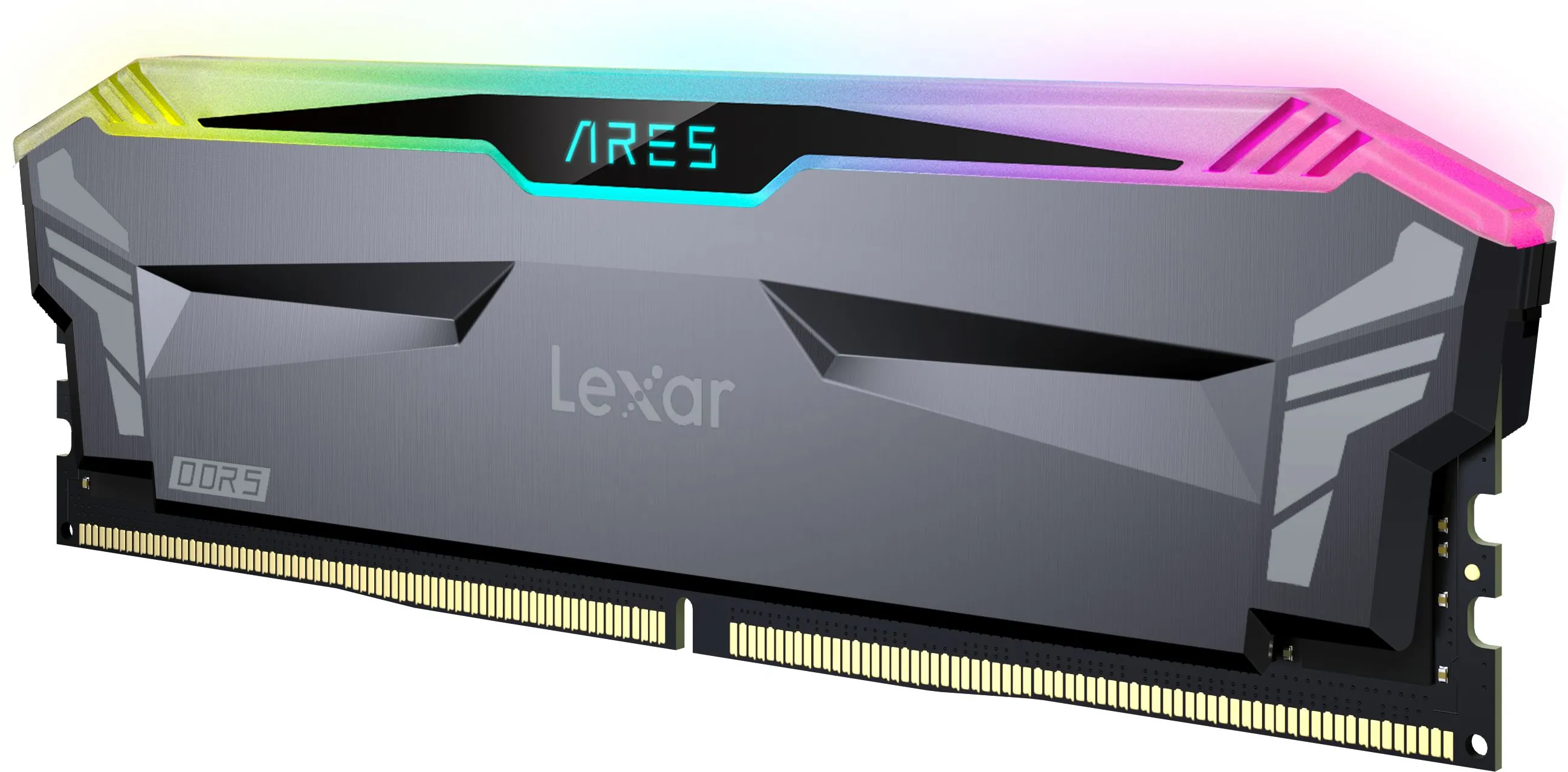 Kit Barrettes mémoire 32Go (2x16Go) DIMM DDR5 Lexar Ares RGB  6400MHz (Noir)