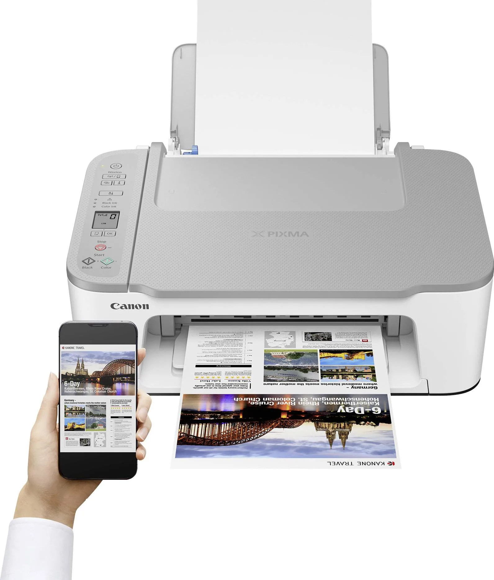 Imprimante Multifonction Canon Pixma TS3451 (Blanc)